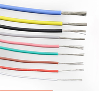Cable de Cobre Flexible de Silicona Suave 32 30 28 26 24 22 20 18 16 14 12 10 8 AWG 3239 Aislado 3KV para Bricolaje LED Electrónico