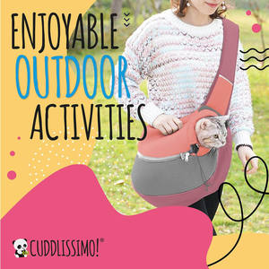 Échantillon gratuit de porte-bébé pour chien, sac de transport pour chiot, porte-bébé pour chiens et chats, sac à main respirant en maille avec sangle réglable pour chien - Product Image 3