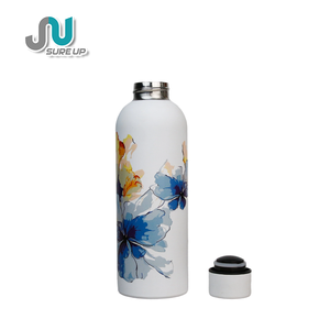 مجموعة 3 في 1 تشمل قارورة فراغية من الفولاذ المقاوم للصدأ سعة 500 مل وكوب قهوة فراغي سعة 300 مل وكوب سيراميك للهدايا الترويجية للأعمال وحفلات الزفاف - Product Image 4