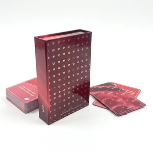 Interaktives Kartenspiel für Paare 50 Karten 11x7cm Beschichtetes Papier Romantisches Herausforderungs-Deck für Liebende mit Magnetbox mit Klappdeckel - Product Image 4