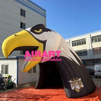 Énorme passage gonflable en forme d'aigle, tunnel gonflable personnalisé en forme d'aigle pour événements sportifs