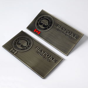 Piastra in metallo goffrato in lega di Zine antica incisa su misura per soluzioni di Marketing del marchio - Product Image 2