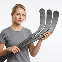 Bâtons de hockey sur glace en fibre de carbone 100% de haute qualité, Guangxi - Légers, durables, haute performance, motifs de lames P28/P29/P92, pour adultes