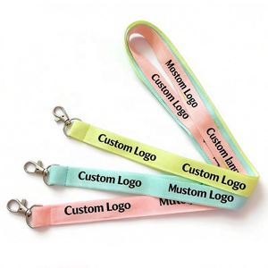 Customized logo Heat Transfer Printing <b>Polyester</b> <b>Lanyard</b> for Work Permit Factory Label Identification Mobile Phone - Product Image 2