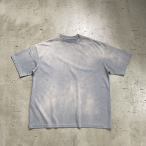 YOUMI Wholesalers 250gsm Oversized 100% Cotton T-Shirt Sun Faded Solid Custom O-Neck Short Sleeve <strong>Apparel</strong> for Men Washed - Product Image 4