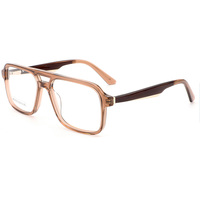 Montures de lunettes optiques en acétate au design vintage, anti-lumière bleue, style tendance pour unisexe
