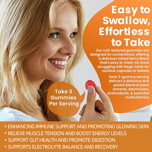 Hot bán hạnh phúc giờ Viện trợ gummies bổ sung vitamin công thức tốt hơn buổi sáng hỗ trợ Pre trò chơi bên hydrat hóa điện giải Gummies - Product Image 6