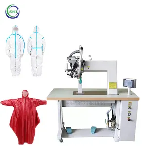 Raincoat Pressure Gluer Automatic Glue Press Protective Suit Making Machine