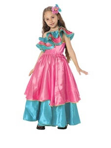Estilo étnico Cosplay falda multicolor brasileña Halloween carnaval niños actuación disfraz puesta en escena - Product Image 4