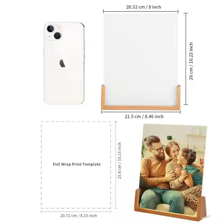 8 x 10 pouces