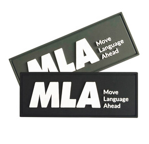 Logotipo personalizado de fábrica Calidad de lujo Negro Impermeable Costura en LOGO 3D Etiqueta de silicona Parche de goma de PVC para sombreros/bolsos - Product Image 5