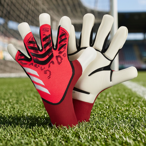Gants de gardien de but de football à séchage rapide, protection des doigts, compatibles écran tactile, poignet réglable, équipement d'entraînement et de match de football, détection des piques - Product Image 3