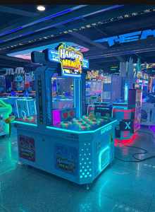 SHUNHONG Superman Whack-A-Mole Machine de jeu d'arcade commerciale à monnayeur pour deux joueurs, pour enfants, 110/220V, avec fonction de loterie - Product Image 3