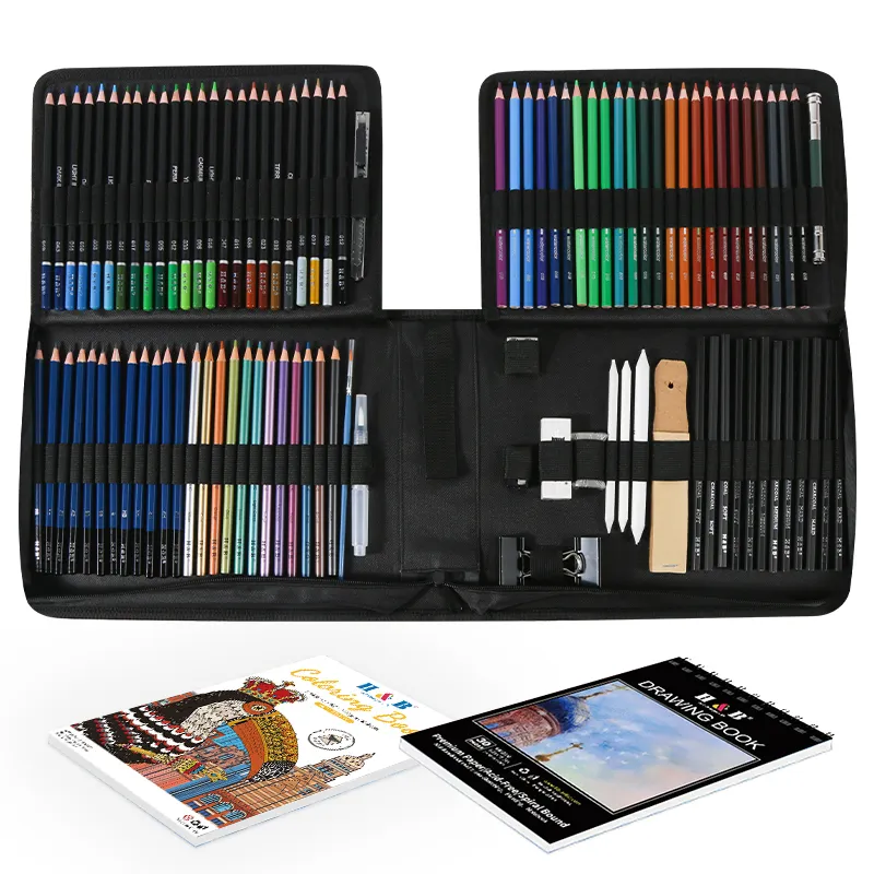 H & B 148 adet çocuklar su boyama kalemler ile set boyama kitabı sanatçılar için yetişkinler ve çocuklar için