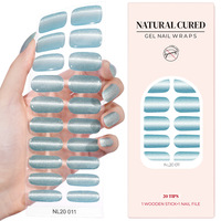 Nouvelle Offre Spéciale : Enveloppes d'Ongles en Gel Effet Œil de Chat à Séchage Naturel, Personnalisables avec Paillettes, Vente en Gros