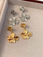 Offre Spéciale or Double fleur boucles d'oreilles été plage fête bijoux cadeaux argent géométrique tournesol boucles d'oreilles pour les femmes