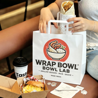 Sacs en papier écologiques personnalisés avec logo, sacs de transport en kraft blanc recyclables pour la restauration rapide, emballage de livraison pour restaurants