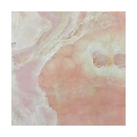 Dalle de marbre en onyx rose translucide, marbre rose onyx de luxe pour la décoration de panneaux muraux