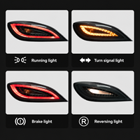 Conjunto de Luces Traseras LED BK para Mercedes CLS W218 2012-2017, Luz de Freno con Señal de Giro Secuencial, Conexión Plug and Play