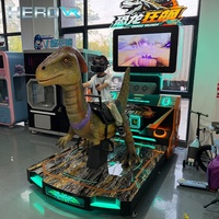 Simulateur de mouvement VR HEROVR à haute immersion sur le thème des dinosaures, jeu de tir pour centre de divertissement familial