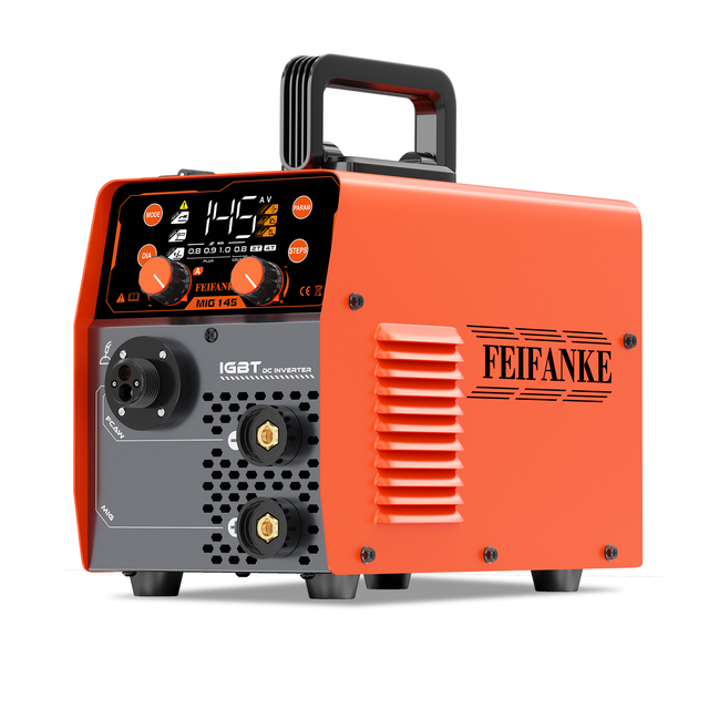 MIG 145A Portable MAG/TIG/Stick Flux Core Welder 110V Large LED Display Inverter Welding Machine Series Portable Welding
