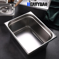 Heavy bao Edelstahl Stapelbare Vorrats behälter für Lebensmittel Hotel Restaurant liefert Steam Table Pan Party Buffet Event Catering