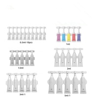 Ampoules en plastique personnalisables de 1ml 2ml 3ml 5ml blanc doux pour transparent pour usage cosmétique et médical joint d'extrémité facile à ouvrir