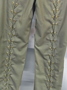 Completo Blazer da <span class=keywords><strong>Donna</strong></span> con Dettagli in Pizzo - Set 2 Pezzi con Giacca <span class=keywords><strong>su</strong></span> <span class=keywords><strong>Misura</strong></span> e Pantaloni a Zampa - Abbigliamento Femminile Sehe Fashion - Product Image 6