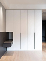 Armoire de chambre et de salon modulaire sur mesure avec éclairage LED, grande capacité, écologique, durable, en bois MDF, design moderne