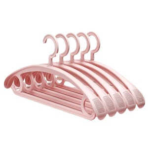 Clothing Organizer Plastic Hanger Wide Shoulder Anti-Slip <b>Hook</b> Type For Clothes Pants Ties Storage - Product Image 3