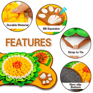 Dog Snuffle <b>Mat</b> Slow Feeding Puzzle Interactive Toy for Dogs Cats <b>Small</b> Animals Smell Training Stress Relief Pet Sniffing Pads - Product Image 6