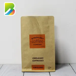 Coffee Bag Paper Bulk Bags Cheapest Brown Kraft Paper For Bar 16oz Matte White With Valve 1 Way Black Bean Custom Printed Coffee Bag