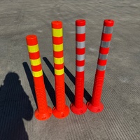 Poteaux de signalisation réfléchissants en PVC de 75 cm, souples et flexibles en PU, protection IP65 de qualité ingénierie, pour allées et parkings – Vente chaude