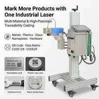 Système de marquage laser fibre haute vitesse 50W 12000mm/s 189m/min, imprimante de codes de lot pour tuyaux en plastique et emballages métalliques