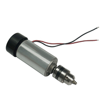 Moteur de broche CNC DC 0,3 kW 300 W 52 mm avec pince pour machine de fraisage de circuits imprimés DIY