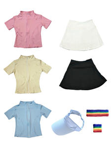 Ensemble de vêtements de sport <span class=keywords><strong>pour</strong></span> femmes, <span class=keywords><strong>raquette</strong></span> de pickleball durable de haute qualité, respirant, à séchage rapide, jupe de tennis, entraînement physique, divertissement - Product Image 4