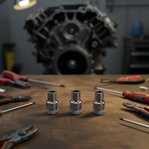 Fervi Polygonal <b>Socket</b> Wrench Normal Series <b>12</b> <b>Point</b> Chrome Vanadium Steel - Product Image 3