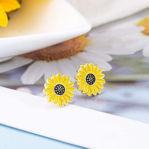 Pulsera con Dijes de Girasol de la Amistad, Joyería para Pedir un Deseo, Eres Mi Sol, Promesa de la Pequeña Mano, Pulseras de Pareja con Dijes de Margarita - Product Image 5