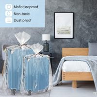 20 sacs de rangement transparents géants 32x48 et 40x60, 4 mil PE, anti-humidité, anti-poussière, extra grands, pour usage domestique, bagages, meubles