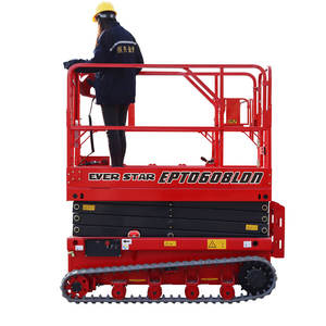 Gunting hidrolik mendorong sendiri, Meja Platform angkat Daya baterai 220V untuk bangunan/sewa - Product Image 3