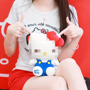 Stock disponible en entrepôt américain, expédition sous 48 heures, peluche classique standard en forme de chat, jouet en peluche kawaii pour enfants - Product Image 2