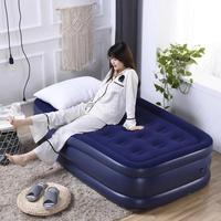 2024 lit gonflable de haute qualité Double couche épaisse simple/double coussin d'air lit ménage pliable paresseux lit