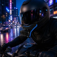 Support de caméra pour mentonnière de casque de moto, réglable sur 3 points, en silicone antidérapant, ABS léger 45g, support de caméra d'action pour mentonnière de casque