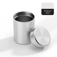 Thé Bonbons Portable Mini Vis Pot De Stockage Voyage En Acier Inoxydable Boîte En Métal Peut Scellé Thé Boîte D'emballage Personnalisé