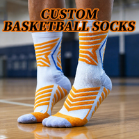 Chaussettes de sport pour hommes, personnalisées avec logo, pour le basketball, la course en extérieur, douces pour la peau