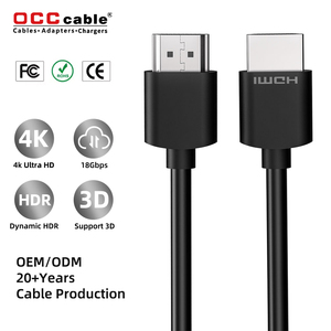 Cable HDMI 4K 2.0b <span class=keywords><strong>de</strong></span> 18 Gbps <span class=keywords><strong>de</strong></span> Alta Velocidad, Cable HDMI Ultra HD 4K60Hz 1080P HDR HDCP 2.2 ARC con Moldeado <span class=keywords><strong>de</strong></span> TPE y PVC para TV, PS4, Laptop - Product Image 1