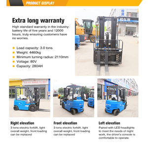 משלוח חינם מלגזה תעודת iso 60v מלגזה חשמלי מלגזה 3ton 3.5ton 7ton מלגזה משאית - Product Image 5