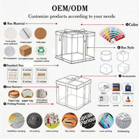 Boîte d'Emballage à Gâteaux Transparente Sur Mesure Haute Qualité en Gros, Boîtes à Gâteaux d'Anniversaire Transparentes, Vente Chaude