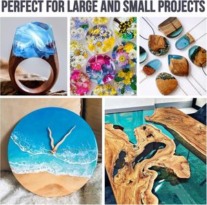 Lsy 2:1 7.5kg 3 UV kháng nhựa kit, bong bóng miễn phí & Pha Lê rõ ràng nhựa <span class=keywords><strong>Epoxy</strong></span> cho lớp phủ đúc bảng Top DIY Nhựa nghệ thuật - Product Image 6