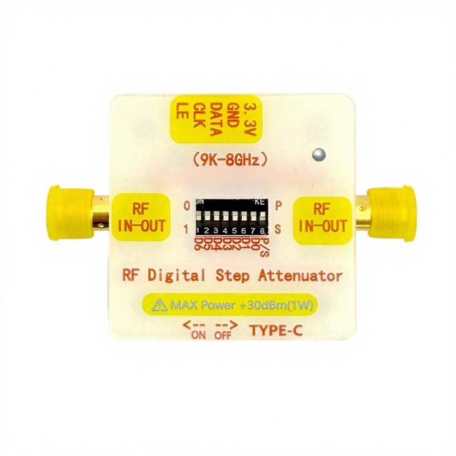 9kHz-8GHz Digital Programmable RF Step Adjustable Attenuator Domestic Substitute Built-in Li Battery PE4371